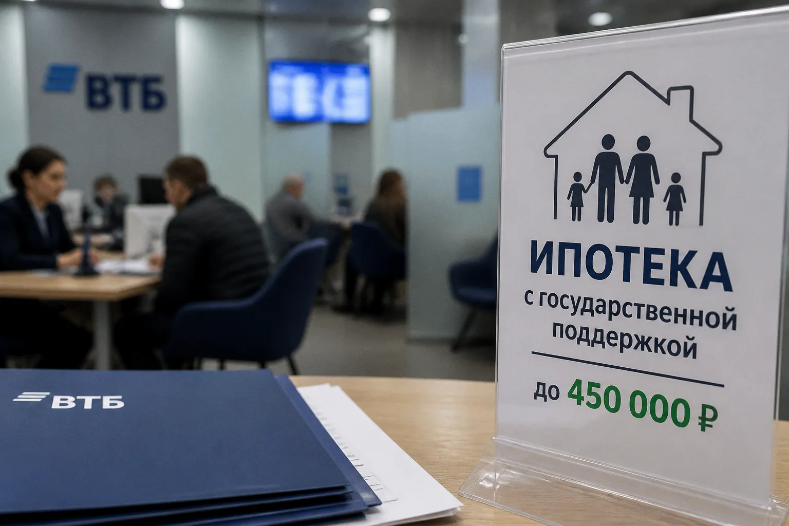 Более 1 млн многодетных семей получили до 450 тыс. рублей на ипотеку